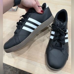 ADIDAS Black and White Sneakers